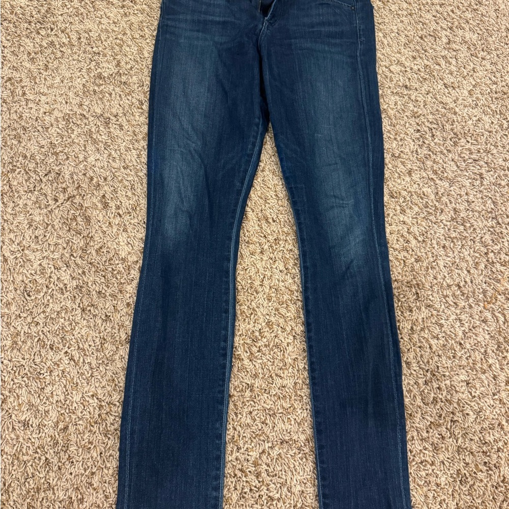 Citizens Of Humanity Dark Blue Straight Leg Jeans